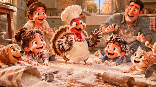 Scene 19 - The turkey who wanted to be a chef