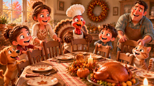 Scene 20 - The turkey who wanted to be a chef