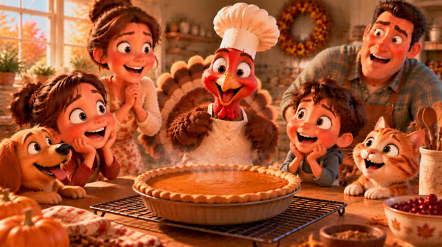 Scene 22 - The turkey who wanted to be a chef