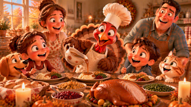 Scene 24 - The turkey who wanted to be a chef