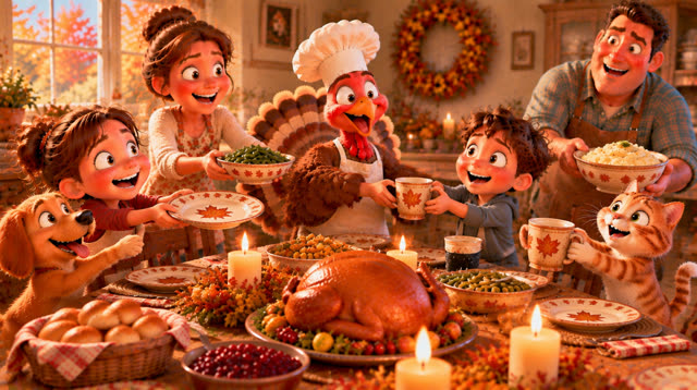Scene 25 - The turkey who wanted to be a chef