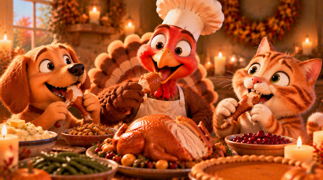 Scene 27 - The turkey who wanted to be a chef