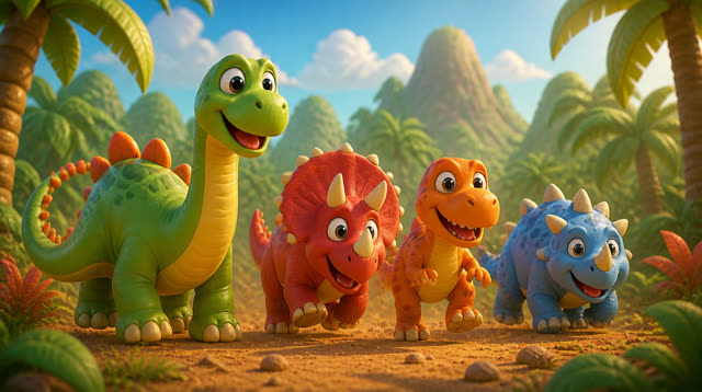 Scene 3 - Dinosaur Dance Party!