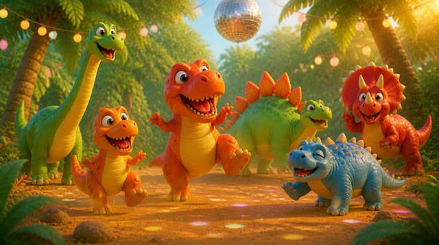 Scene 11 - Dinosaur Dance Party!