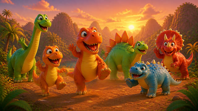 Scene 12 - Dinosaur Dance Party!