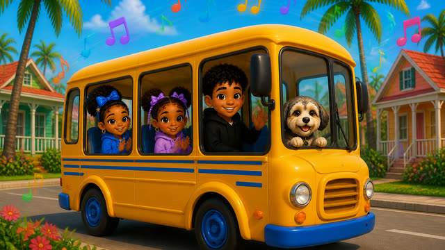 Scene 3 - The Wheels on the Bus | Round and Round on the Soca Bus