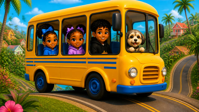 Scene 4 - The Wheels on the Bus | Round and Round on the Soca Bus