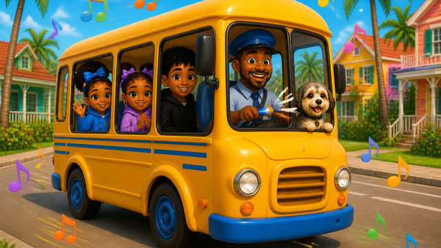 Scene 6 - The Wheels on the Bus | Round and Round on the Soca Bus