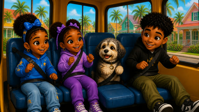 Scene 7 - The Wheels on the Bus | Round and Round on the Soca Bus