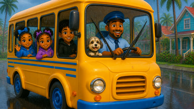 Scene 10 - The Wheels on the Bus | Round and Round on the Soca Bus