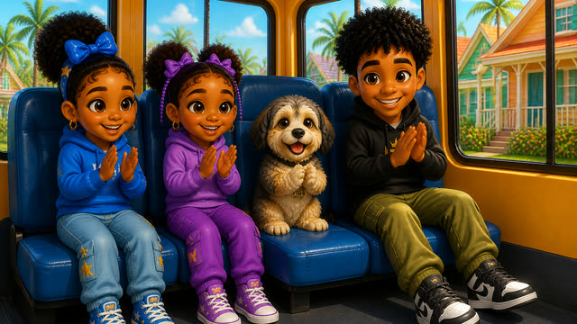 Scene 11 - The Wheels on the Bus | Round and Round on the Soca Bus