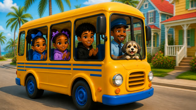 Scene 12 - The Wheels on the Bus | Round and Round on the Soca Bus