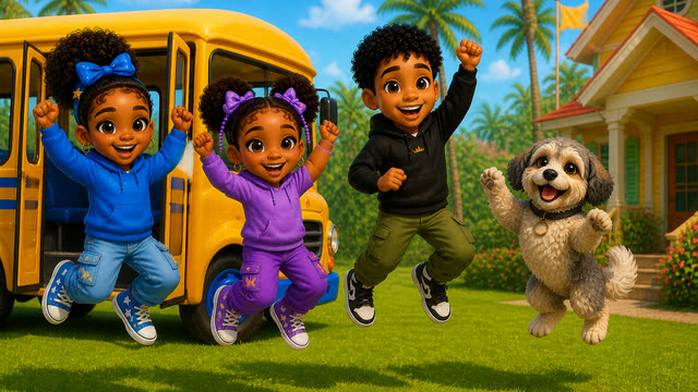 Scene 13 - The Wheels on the Bus | Round and Round on the Soca Bus