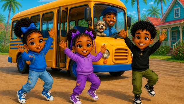Scene 14 - The Wheels on the Bus | Round and Round on the Soca Bus