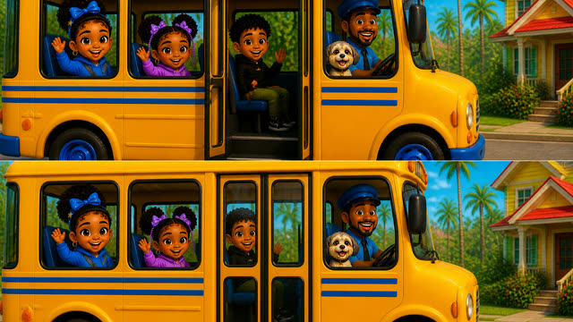 Scene 18 - The Wheels on the Bus | Round and Round on the Soca Bus