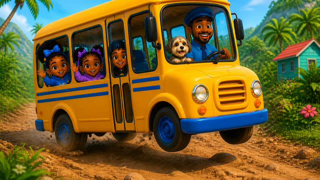 Scene 19 - The Wheels on the Bus | Round and Round on the Soca Bus