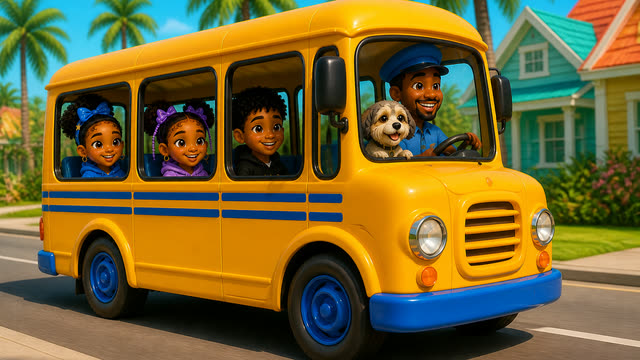 Scene 21 - The Wheels on the Bus | Round and Round on the Soca Bus