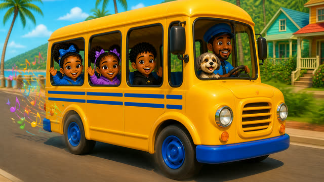 Scene 22 - The Wheels on the Bus | Round and Round on the Soca Bus