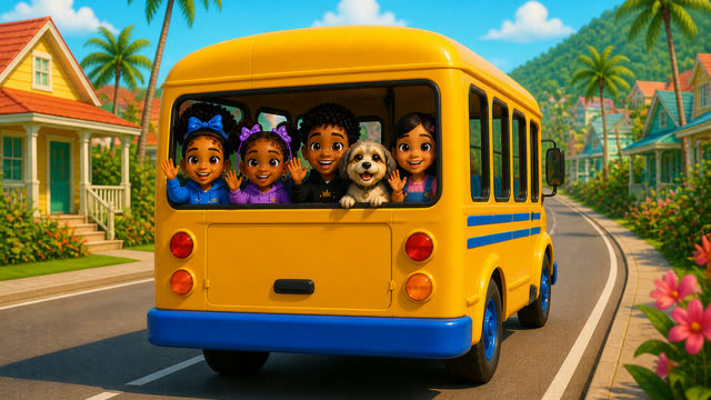 Scene 26 - The Wheels on the Bus | Round and Round on the Soca Bus