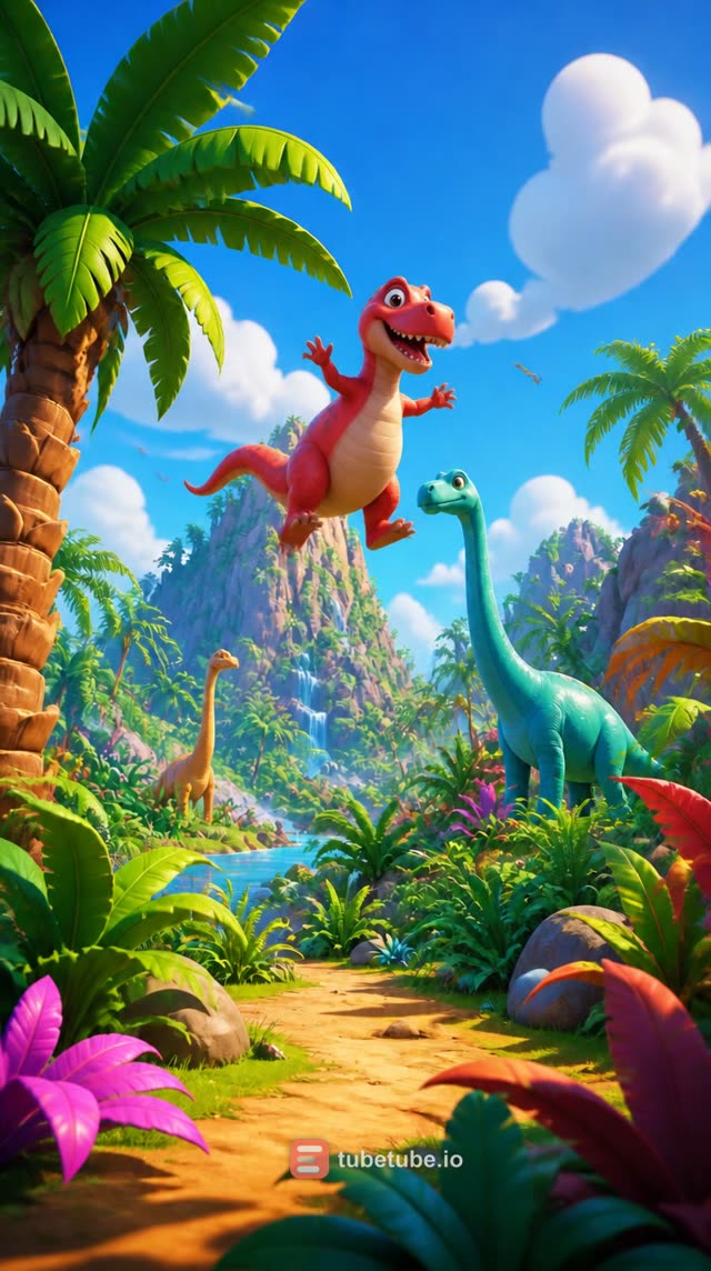 Scene 3 - Rainbow Dino Dance