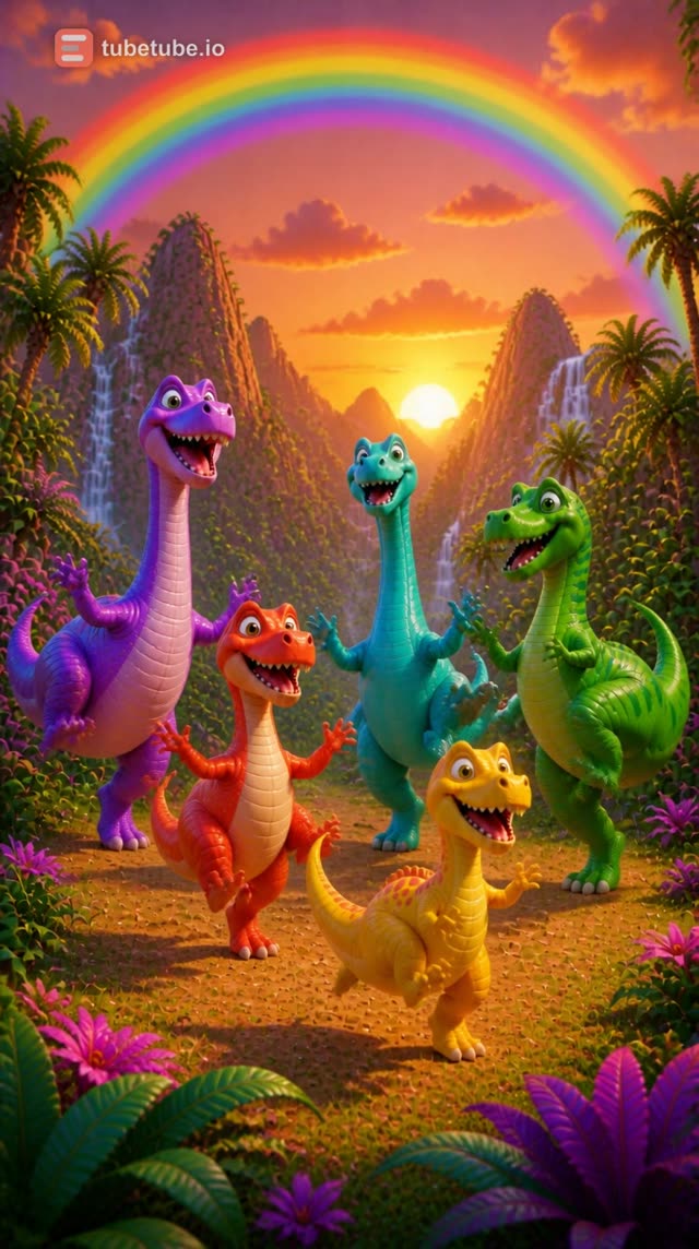 Scene 13 - Rainbow Dino Dance