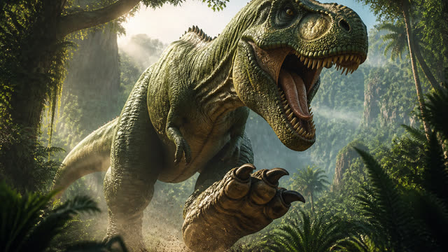 Scene 1 - Dino Stomp and Roar