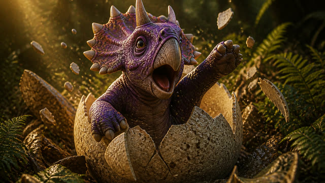 Scene 10 - Dino Stomp and Roar
