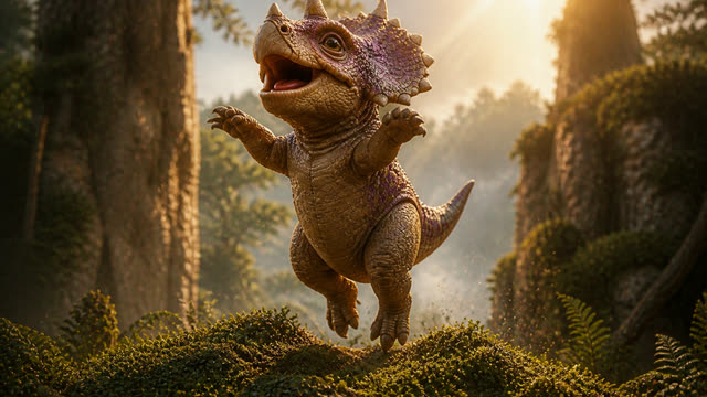 Scene 12 - Dino Stomp and Roar