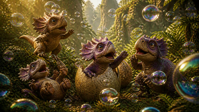 Scene 14 - Dino Stomp and Roar