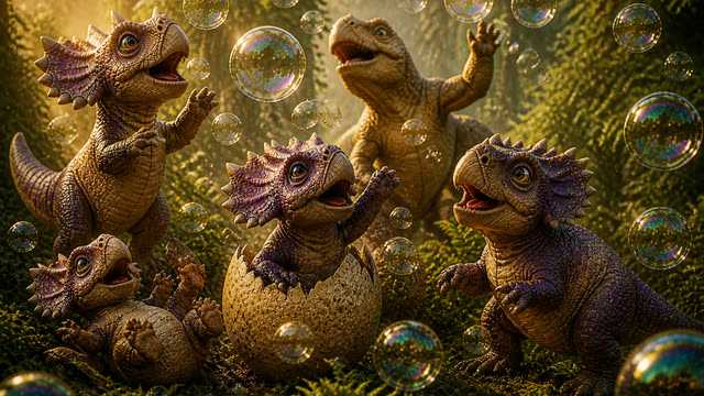 Scene 15 - Dino Stomp and Roar