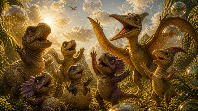 Scene 17 - Dino Stomp and Roar