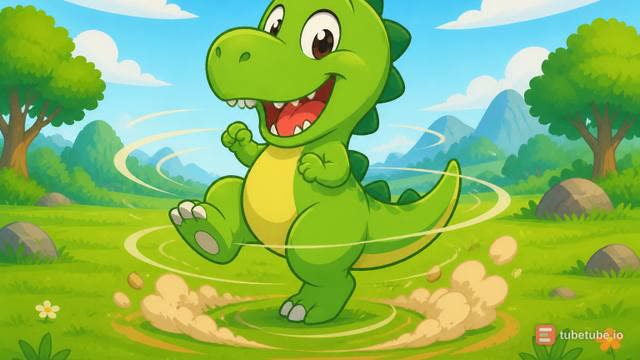 Scene 7 - Der kleine Dino tanzt