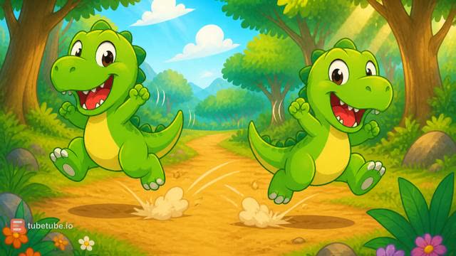 Scene 10 - Der kleine Dino tanzt