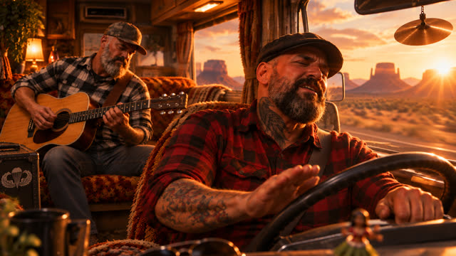 Scene 1 - Def Skynyrd Dan back of RV