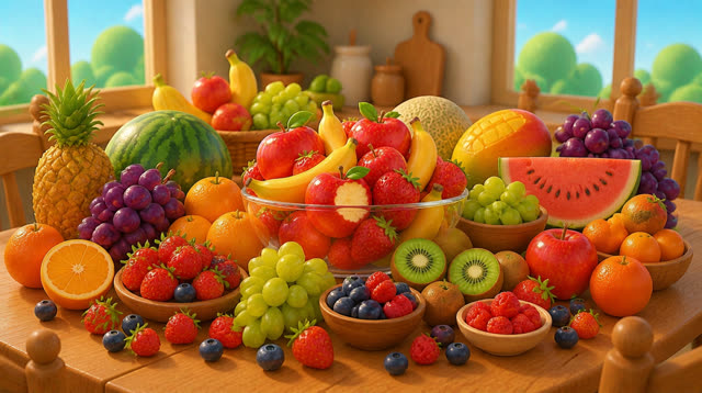 Scene 9 - Yummy Fruits! | Learn Fruits for Kids