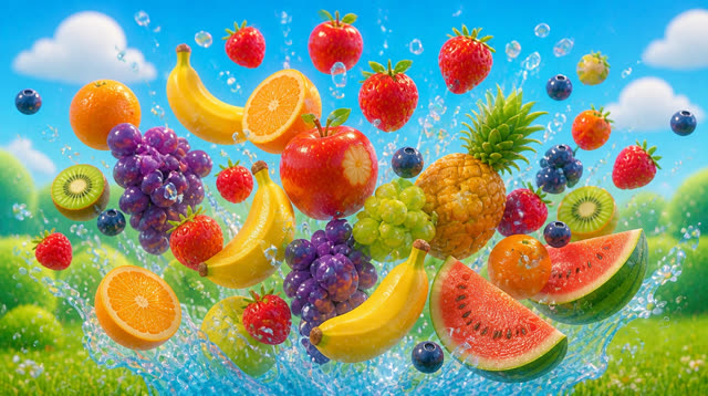 Scene 14 - Yummy Fruits! | Learn Fruits for Kids