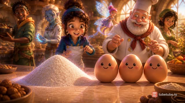 Scene 4 - Baking a Magical Cartoon Cake