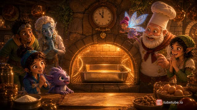 Scene 9 - Baking a Magical Cartoon Cake