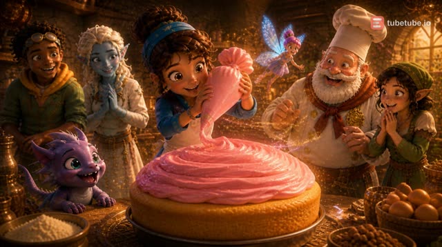 Scene 11 - Baking a Magical Cartoon Cake