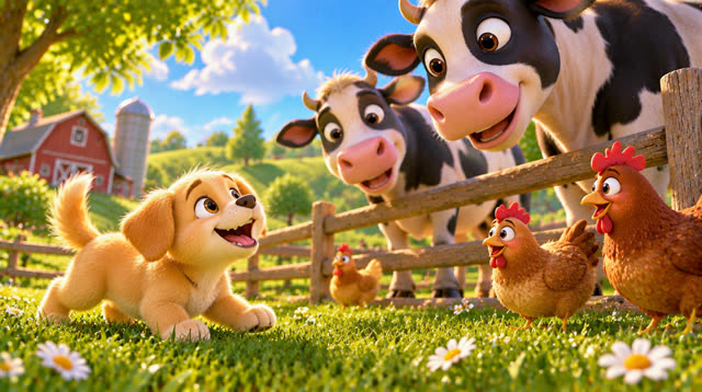 Scene 6 - Itsy and Sunny on the Farm