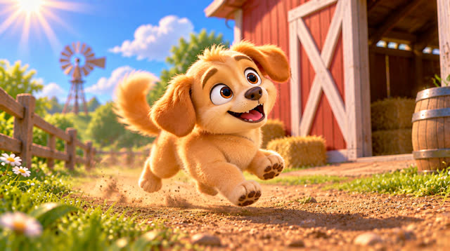 Scene 20 - Itsy and Sunny on the Farm
