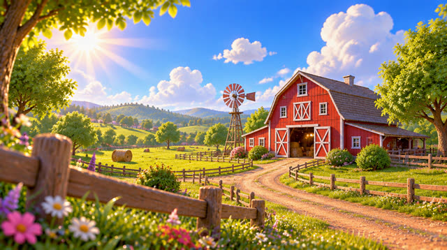 Scene 35 - Itsy and Sunny on the Farm