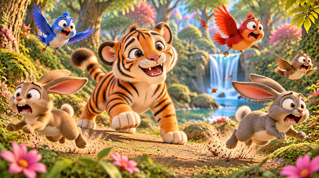 Scene 12 - Lav i Tigar