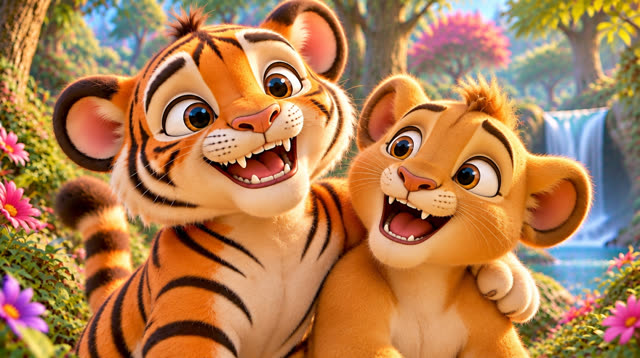 Scene 13 - Lav i Tigar