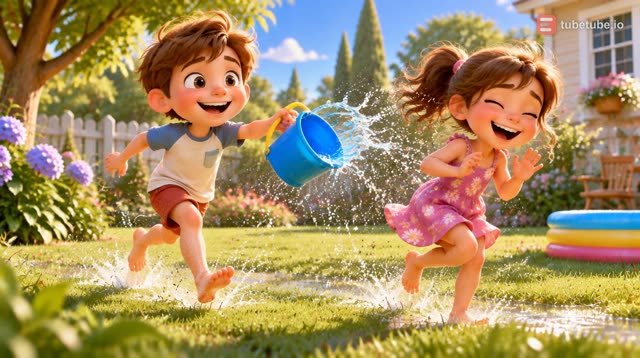 Scene 2 - Bataille d'eau au parc