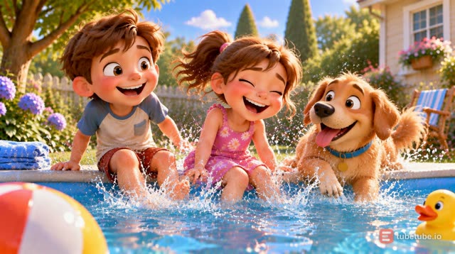 Scene 7 - Bataille d'eau au parc