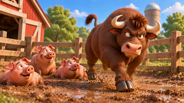 Scene 14 - The grumpy Ox