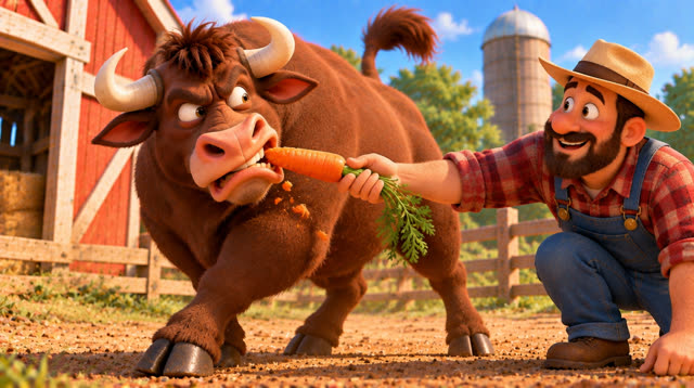 Scene 16 - The grumpy Ox