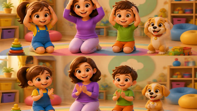 Scene 3 - 🎵 Touch, Tap & Wiggle! | Body Parts Song for Kids
