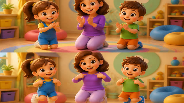 Scene 6 - 🎵 Touch, Tap & Wiggle! | Body Parts Song for Kids